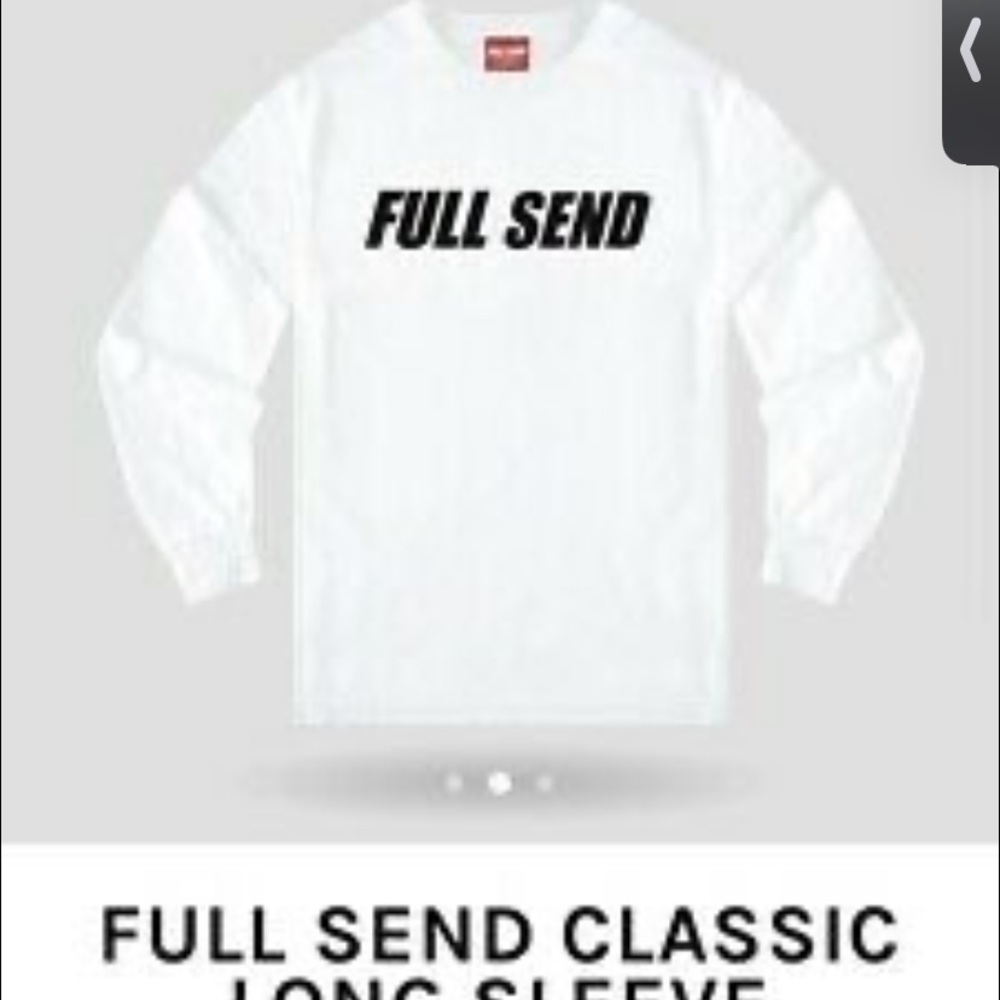 Full send white long sleeve